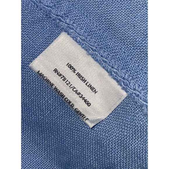 Eileen Fisher Blazer 100% Linen Blue Size Medium - Picture 7 of 7